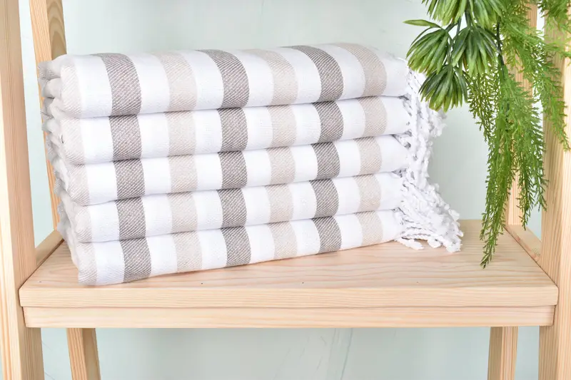 Sand-free towel, Bath towel, Gift Boxes Towel, Beach Towel Personalized, Girls Weekend Getaways Gifts, 70x40 Cotton Striped Towel, Lightweight towel - 2