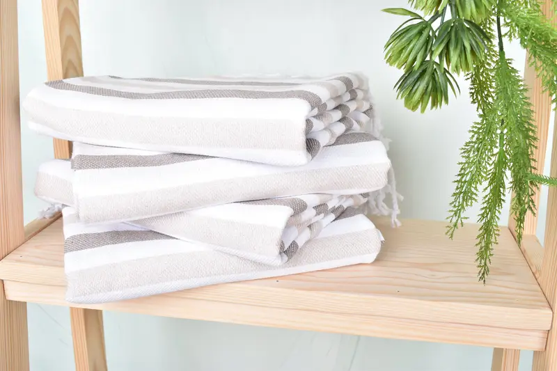 Sand-free towel, Bath towel, Gift Boxes Towel, Beach Towel Personalized, Girls Weekend Getaways Gifts, 70x40 Cotton Striped Towel, Lightweight towel - 7
