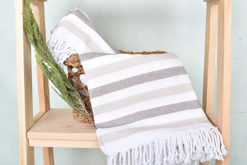 Sand-free towel, Bath towel, Gift Boxes Towel, Beach Towel Personalized, Girls Weekend Getaways Gifts, 70x40 Cotton Striped Towel, Lightweight towel - 4
