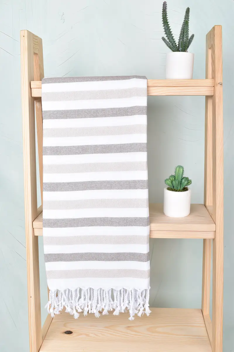 Sand-free towel, Bath towel, Gift Boxes Towel, Beach Towel Personalized, Girls Weekend Getaways Gifts, 70x40 Cotton Striped Towel, Lightweight towel - 8