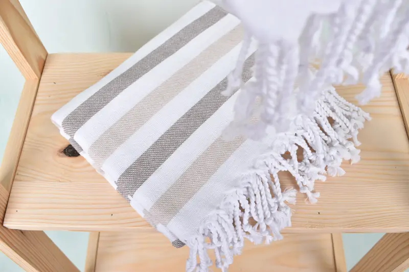 Sand-free towel, Bath towel, Gift Boxes Towel, Beach Towel Personalized, Girls Weekend Getaways Gifts, 70x40 Cotton Striped Towel, Lightweight towel - 5