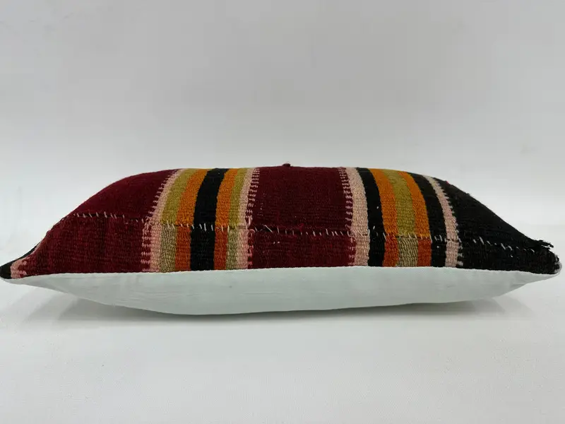 Natural Pillow Sham, Home Decor Pillow, 8x16 Brown Pillow Sham, Pillow for Sofa, Pillow Cover, Kilim Pillow, Shabby Chic Pillow Cover - 5