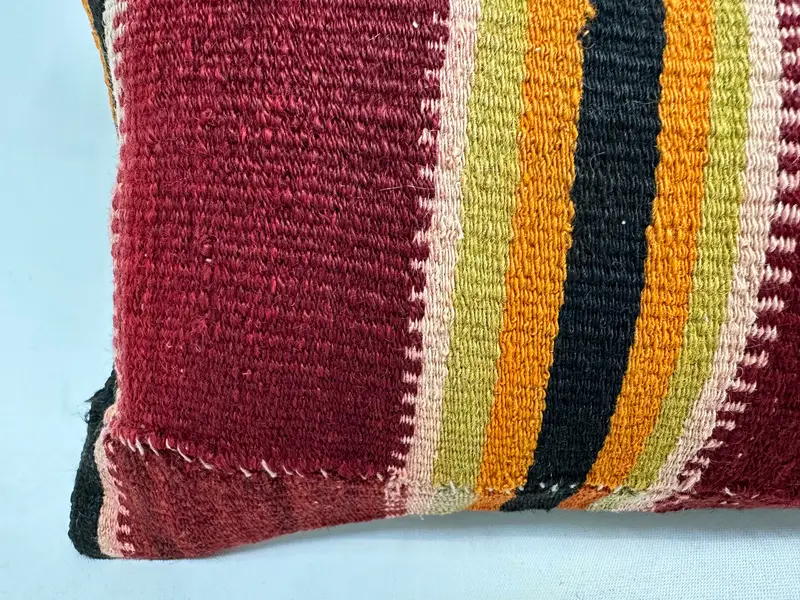 Natural Pillow Sham, Home Decor Pillow, 8x16 Brown Pillow Sham, Pillow for Sofa, Pillow Cover, Kilim Pillow, Shabby Chic Pillow Cover - 2