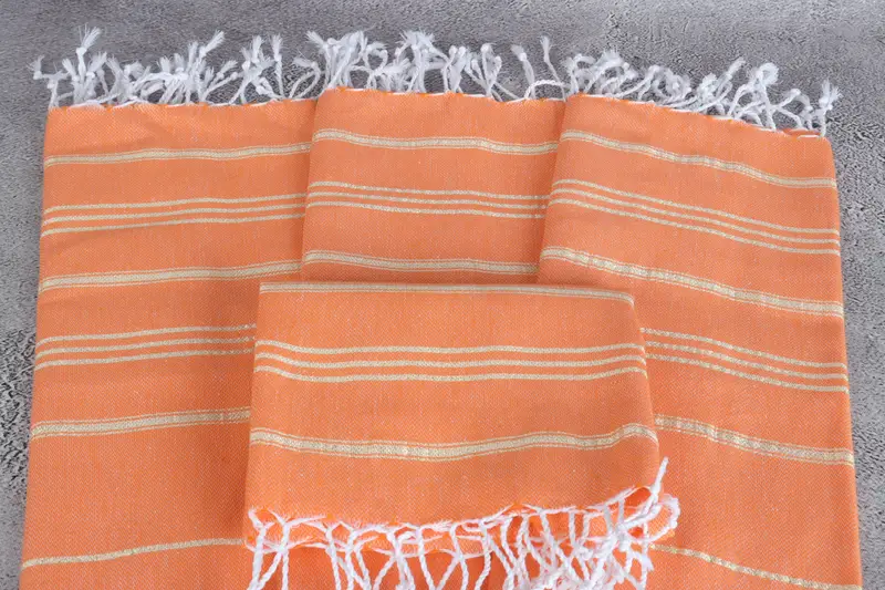 Monogram Hand Towel, Personalized Gift, Employee Gifts, 40x24 Cotton Striped Towel, Halloween Bachelorette Party Favors, Xmas Gifts, Wedding Favors - 4