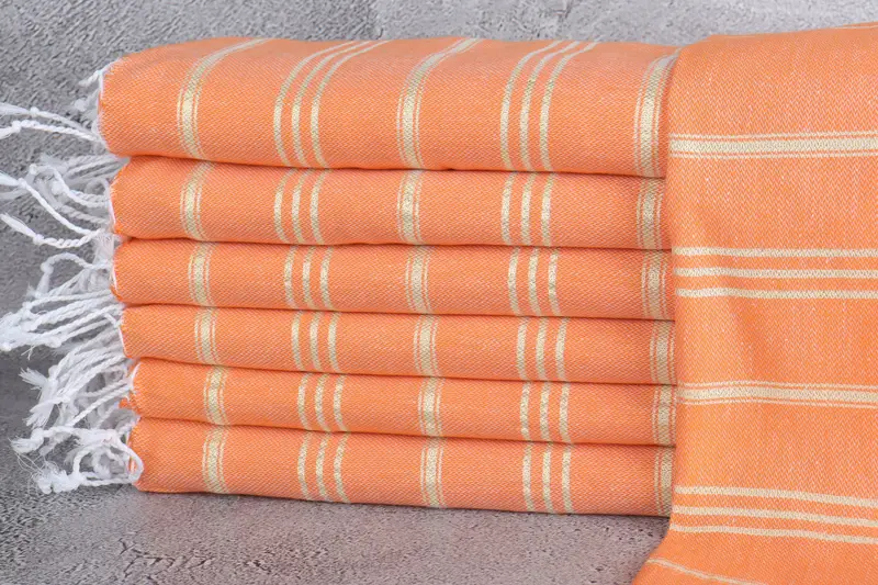 Monogram Hand Towel, Personalized Gift, Employee Gifts, 40x24 Cotton Striped Towel, Halloween Bachelorette Party Favors, Xmas Gifts, Wedding Favors - 1