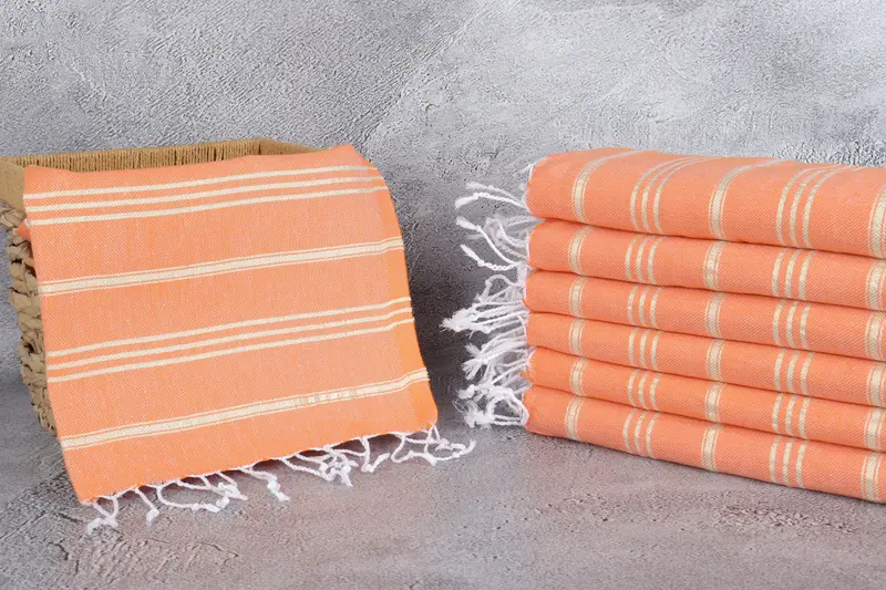 Monogram Hand Towel, Personalized Gift, Employee Gifts, 40x24 Cotton Striped Towel, Halloween Bachelorette Party Favors, Xmas Gifts, Wedding Favors - 3