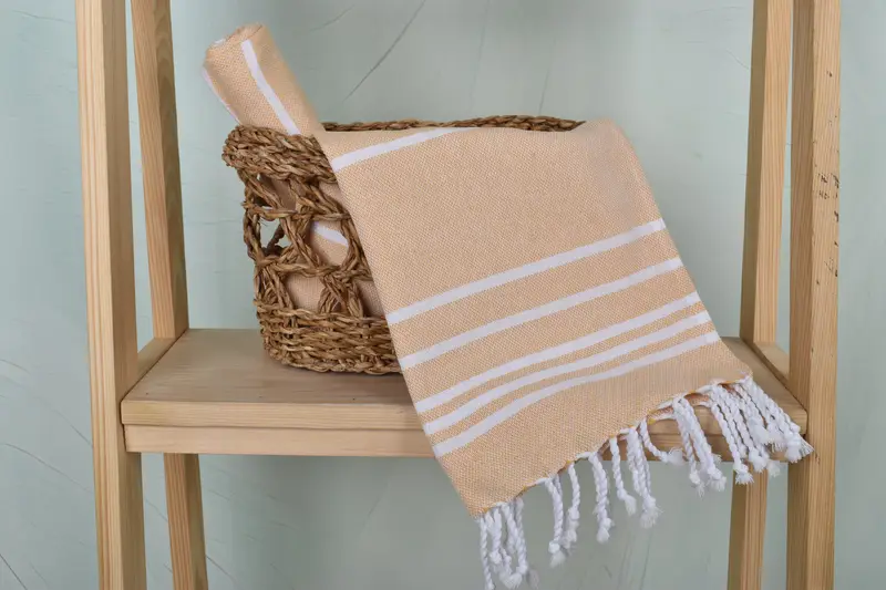 Personalized Dish Towel, Personalized Bridesmaid Gift, 38x18 Cotton Striped Towel, Bathroom Towels, Turkish Tea Towel, Xmas Gifts, Best Wedding Gift - 4