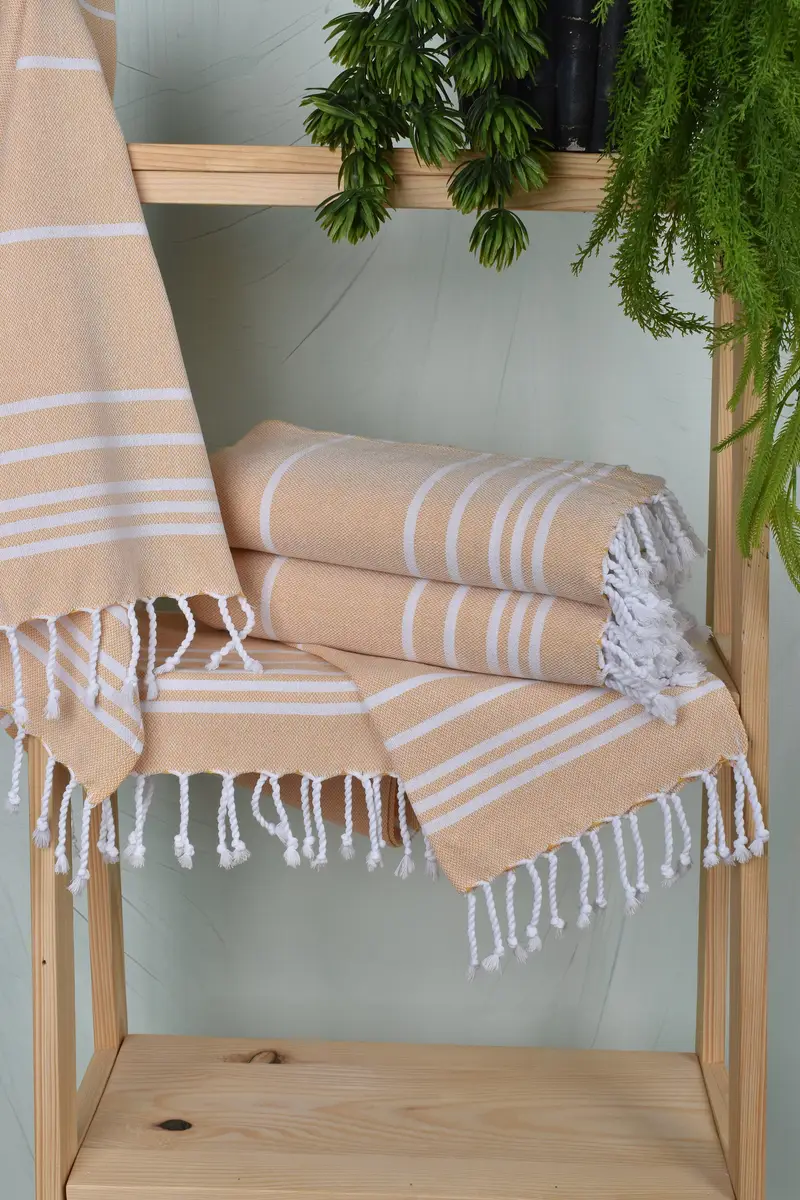 Personalized Dish Towel, Personalized Bridesmaid Gift, 38x18 Cotton Striped Towel, Bathroom Towels, Turkish Tea Towel, Xmas Gifts, Best Wedding Gift - 6