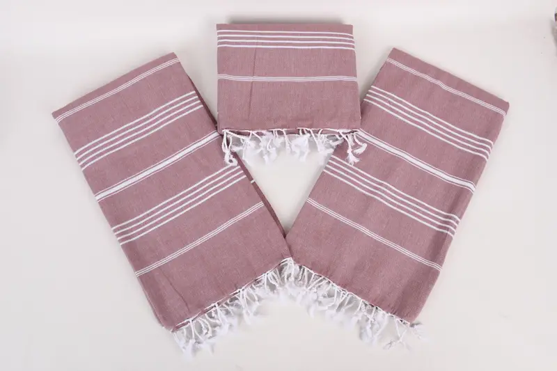 Bridesmaid Gift Towel, Guest Towel, Turkish Beach Towel Bulk, Bridal Shower Favors, Beach Towel Gift, 70x40 Cotton Striped Towel, Personalised Gift - 6
