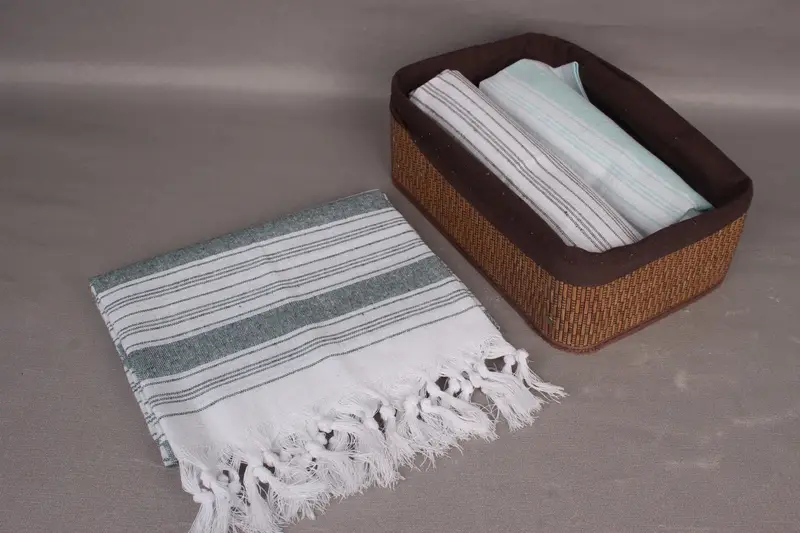 Sand-resistant towel, Absorbent towel, 68x32 Cotton Striped Towel, Best Friend Wedding Gift, Best Friend Gift Ideas, Personalized Bridesmaid Gift - 7