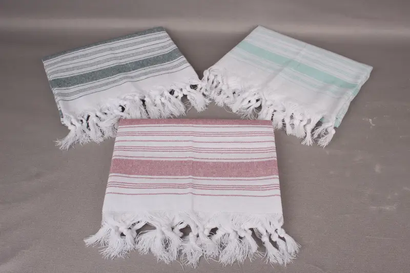 Sand-resistant towel, Absorbent towel, 68x32 Cotton Striped Towel, Best Friend Wedding Gift, Best Friend Gift Ideas, Personalized Bridesmaid Gift - 4