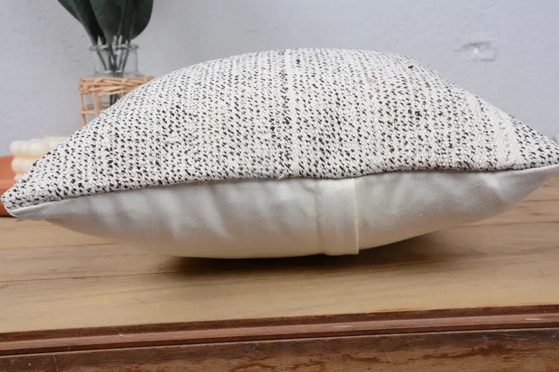 Accent Cushion Case, Chair Pillow Case, Tribal Cushion, 14x14 White Pillow Case, Pillow Sham, Gift Pillow, Kilim Pillow, Ethnical Kilim Rug Pillow - 5