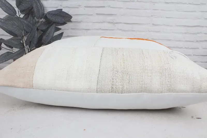 Antique Pillows, Kilim Pillow Cover, Boho Pillow Sham Cover, 32x32 White Cushion Case, Personalized Gift Pillow Cushion Cover, Cushion - 5