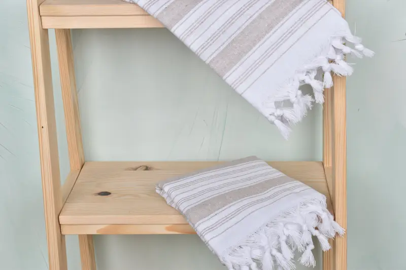 Turkish hand towel, Turkish towel bulk order for wedding gifts, Custom Wedding Gift, 68x32 Cotton Striped Towel, Embroidery Towels, Bridesmaid Gifts - 5