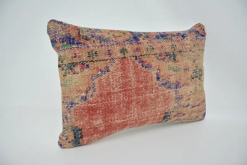 16x24 Red Pillow, Turkish Rugs Pillow Case, Vintage Kilim Pillow, Pillow Sham, Turkish Rugs Pillow Cover, Kilim Pillow, Interior Designer Pillow - 3