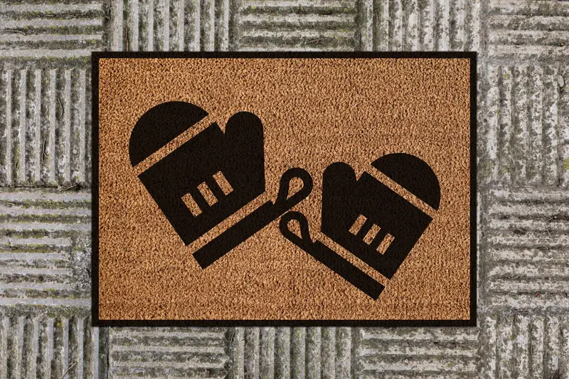 エレガントなパーソナライズされたココプリントラグ：カスタムホームデコレーション