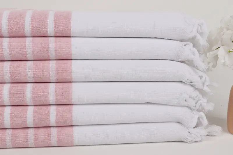 Monogram Turkish Towel, Bridal Shower Gifts, Bachelorette Party Gifts, Custom Turkish Towel, 70x40 Cotton Striped Towel, Bridesmaid Gift Towel - 3