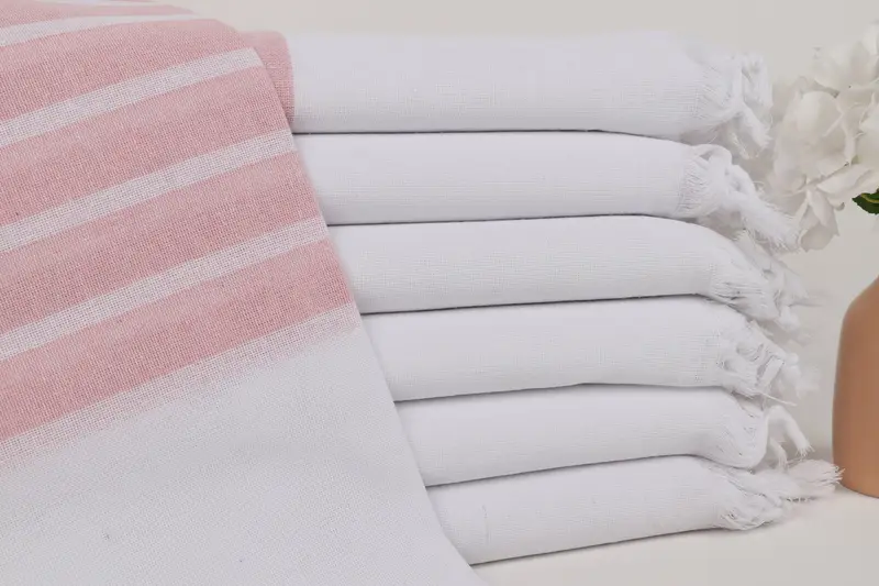 Monogram Turkish Towel, Bridal Shower Gifts, Bachelorette Party Gifts, Custom Turkish Towel, 70x40 Cotton Striped Towel, Bridesmaid Gift Towel - 1
