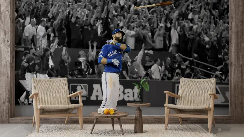 Man Cave Wall Art, Jose Bautista, Toronto Blue Jays Wall Art, 3d Wall Paper, Paper Wall Art, Wall Paper Peel and Stick, Sport Wall Print, - 7