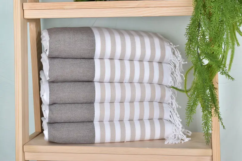 Wedding Towel, 70x40 Cotton Striped Towel, Luxury towel, Best Wedding Gift, Personalized Wedding Gift, Custom Gifts, Personalized Bridesmaid Gift - 1