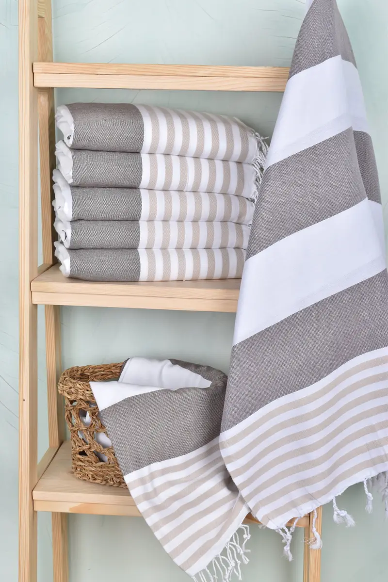 Wedding Towel, 70x40 Cotton Striped Towel, Luxury towel, Best Wedding Gift, Personalized Wedding Gift, Custom Gifts, Personalized Bridesmaid Gift - 3