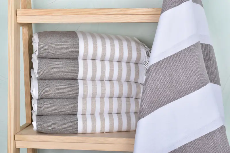 Wedding Towel, 70x40 Cotton Striped Towel, Luxury towel, Best Wedding Gift, Personalized Wedding Gift, Custom Gifts, Personalized Bridesmaid Gift - 2