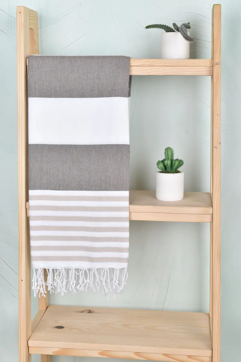 Wedding Towel, 70x40 Cotton Striped Towel, Luxury towel, Best Wedding Gift, Personalized Wedding Gift, Custom Gifts, Personalized Bridesmaid Gift - 8