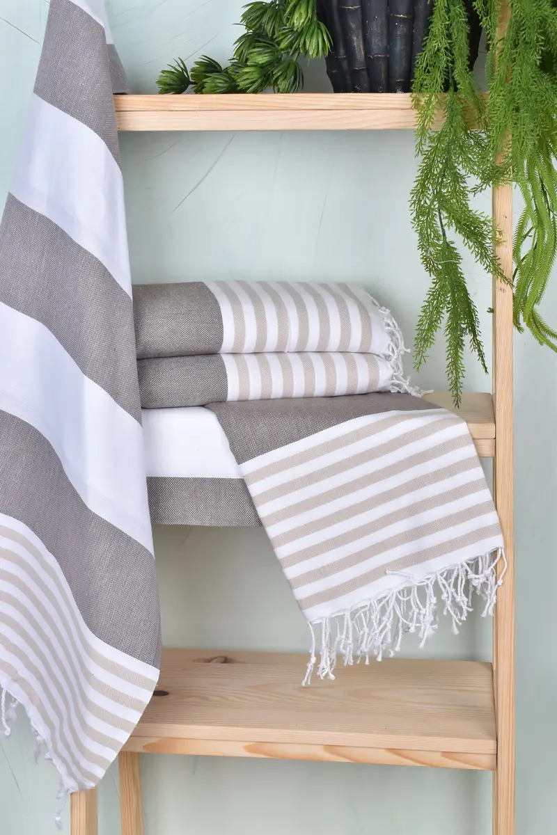 Wedding Towel, 70x40 Cotton Striped Towel, Luxury towel, Best Wedding Gift, Personalized Wedding Gift, Custom Gifts, Personalized Bridesmaid Gift - 6