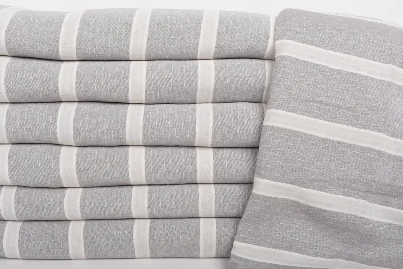 Christmas Tablecloth, Maid Of Honor Gift, Turkish Blanket, Woven Throw Blanket, Organic Throw, 96x84 Cotton Striped Towel, Bachelorette Party Favors - 2