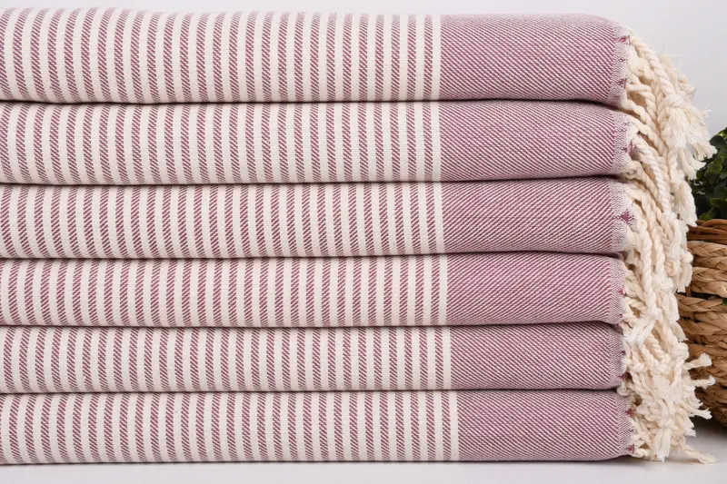40x24 Cotton Striped Towel, Wedding Hand Made Gift, Bridesmaid Gifts, Personalized Gifts, Halloween Gifts, Monogrammed Hand Towel, Spa Towel - 2