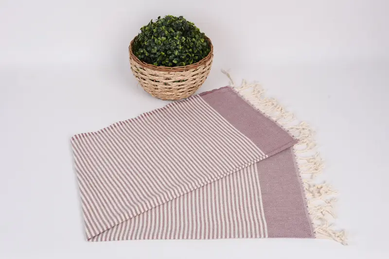 40x24 Cotton Striped Towel, Wedding Hand Made Gift, Bridesmaid Gifts, Personalized Gifts, Halloween Gifts, Monogrammed Hand Towel, Spa Towel - 4