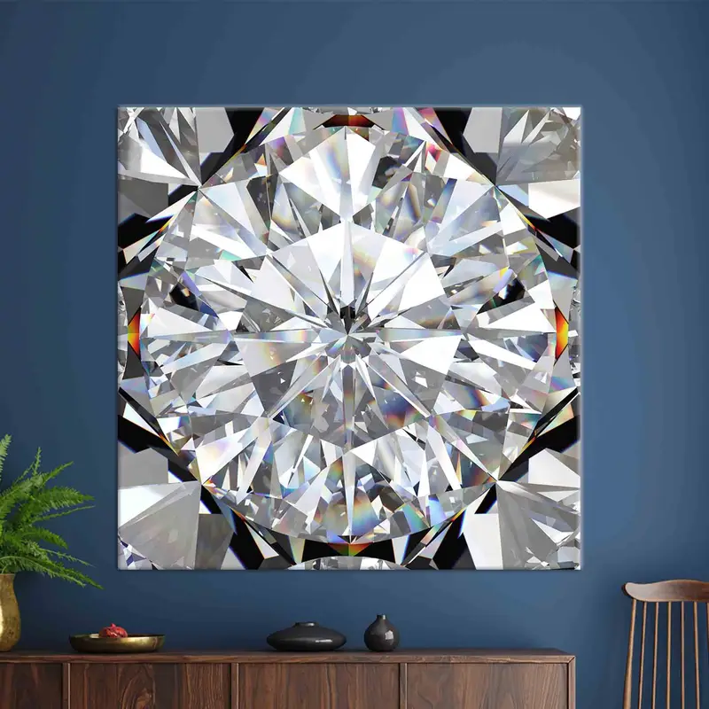 Lienzo impreso con foto de diamante elegante y moderno - Decoración artística del hogar