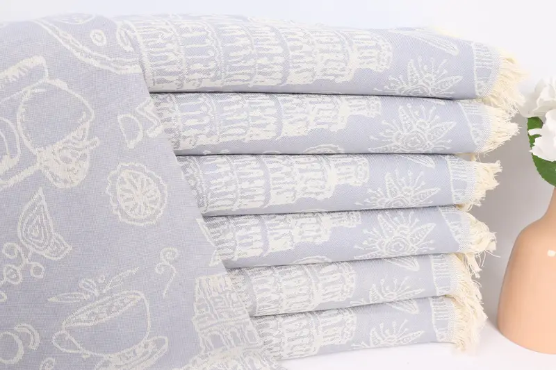 Kitchen Towel, Travel Towel, Wedding Gift, Summer Gift, Bachelorette Party Favors, Turkish Hand Towel, 28x20 Cotton Italian Symbols Design Towel - 2