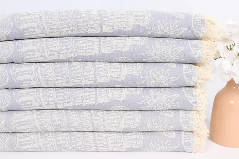 Kitchen Towel, Travel Towel, Wedding Gift, Summer Gift, Bachelorette Party Favors, Turkish Hand Towel, 28x20 Cotton Italian Symbols Design Towel - 4
