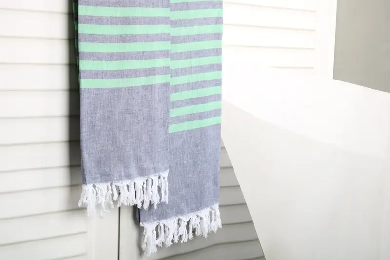 Valentines Day Gift, Holiday Towel, Gift For Her, Personalized Wedding Gift, Spa Gift Towel, 70x36 Cotton Striped Towel, Custom Beach Towel - 8