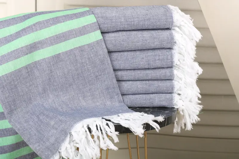 Valentines Day Gift, Holiday Towel, Gift For Her, Personalized Wedding Gift, Spa Gift Towel, 70x36 Cotton Striped Towel, Custom Beach Towel - 1