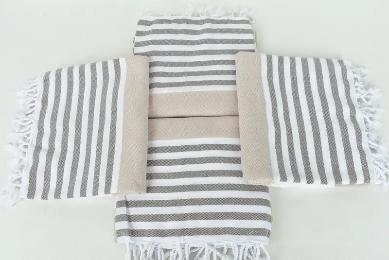 70x40 Cotton Striped Towel, Gift For Her, Custom Gifts, Spa Towel, Custom Towel, Monogram Turkish Towel, Organic cotton Turkish peshtemal towel - 6