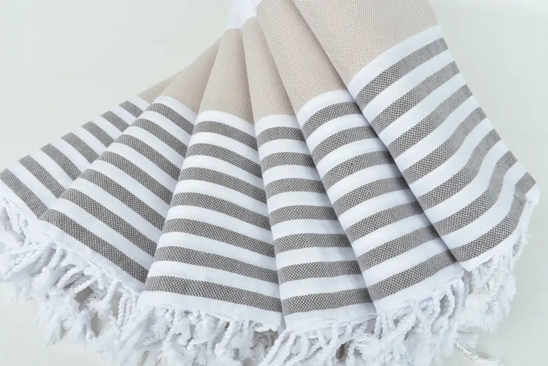70x40 Cotton Striped Towel, Gift For Her, Custom Gifts, Spa Towel, Custom Towel, Monogram Turkish Towel, Organic cotton Turkish peshtemal towel - 4