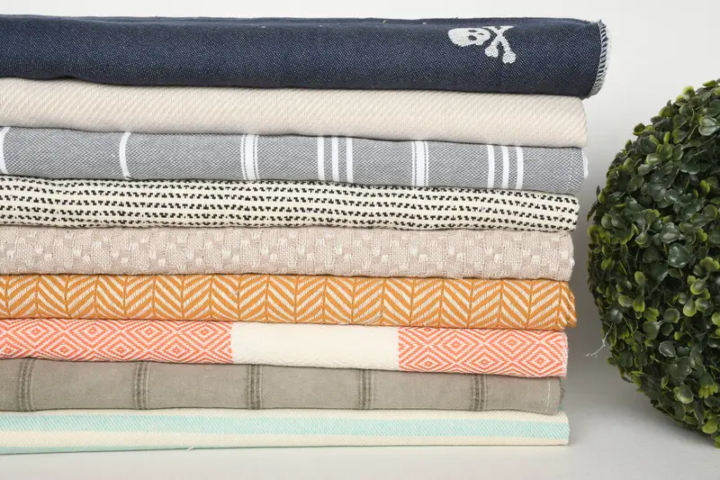 Turkish Towel, Monogram Hand Towel, Customized Turkish Towel, Small Bath Towels, Custom Hand Towel, Bridesmaid Gift, 40x20 Cotton Set of 10 Towel - 3