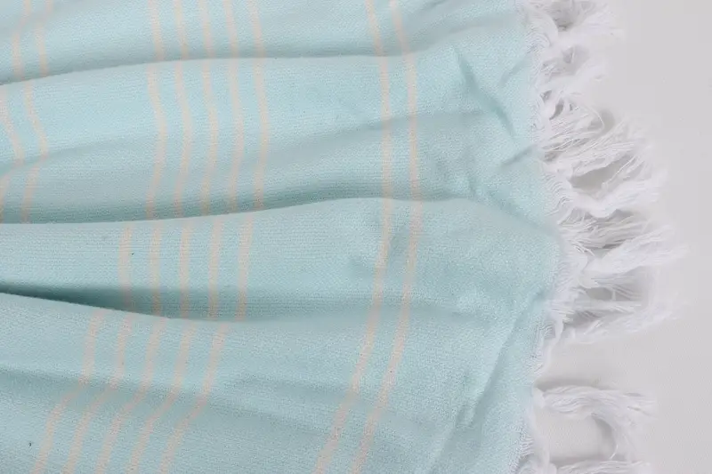 96x70 Cotton Striped Towel, Bachelor Gifts, Custom Blanket, Turkish Blanket, Housewarming Gift, Customized Turkish Blanket, Decorative Bedspread - 8