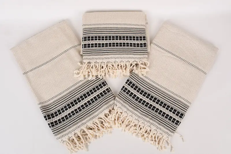 Wedding Shower Gift, 68x40 Linen Striped Towel, Holiday Towel, Cute Beach Towel, Sand-free towel, Travel towel, Beach Towel Bulk, Best Wedding Gift - 6