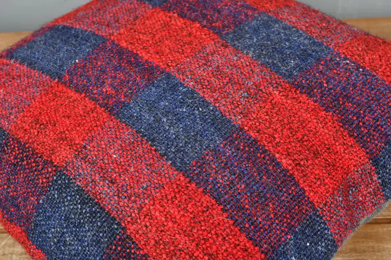 Interior Designer Pillow, Meditation Cushion Cover, 18x18 Red Pillow Cover, Handmade Kilim Cushion, Pillow, Pillow for Couch - 3