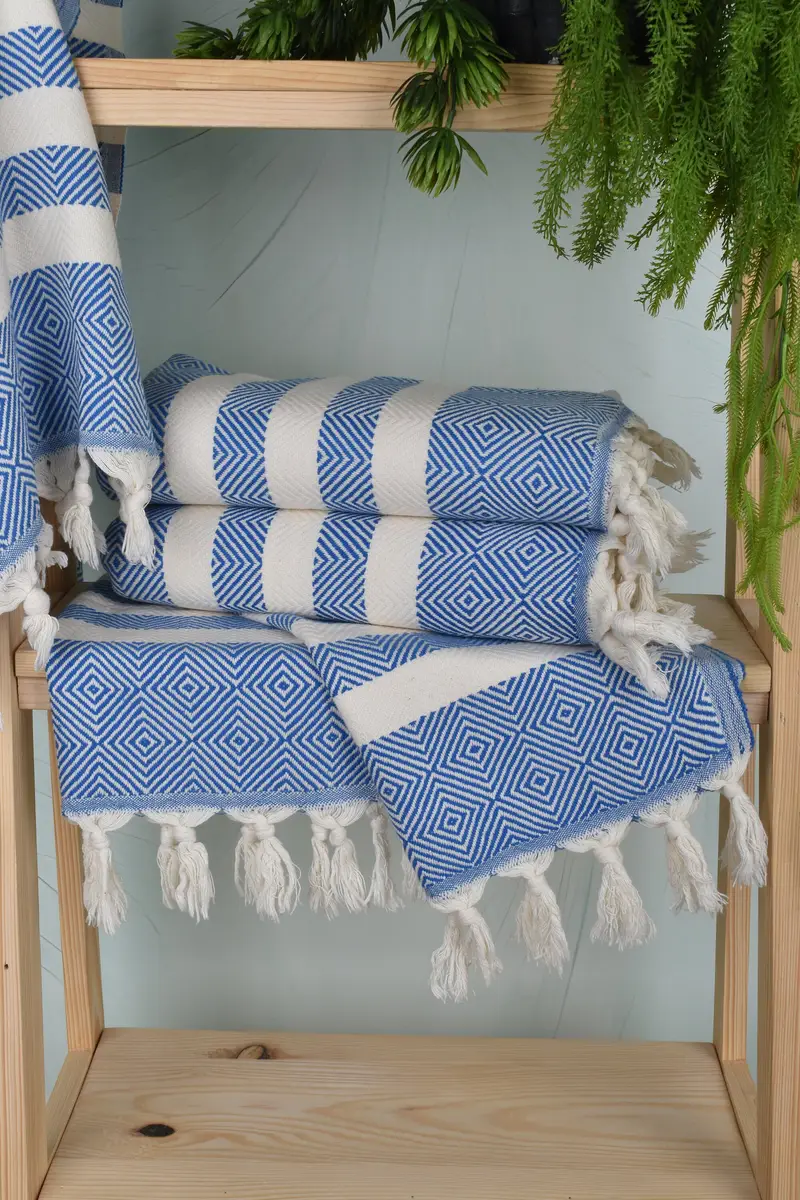 Beach Theme Wedding Gift, Monogrammed Hand Towel, Personalized Kitchen Towel, 32x20 Cotton Diamond Towel, Monogram Hand Towel, Gift For Boyfriend - 6