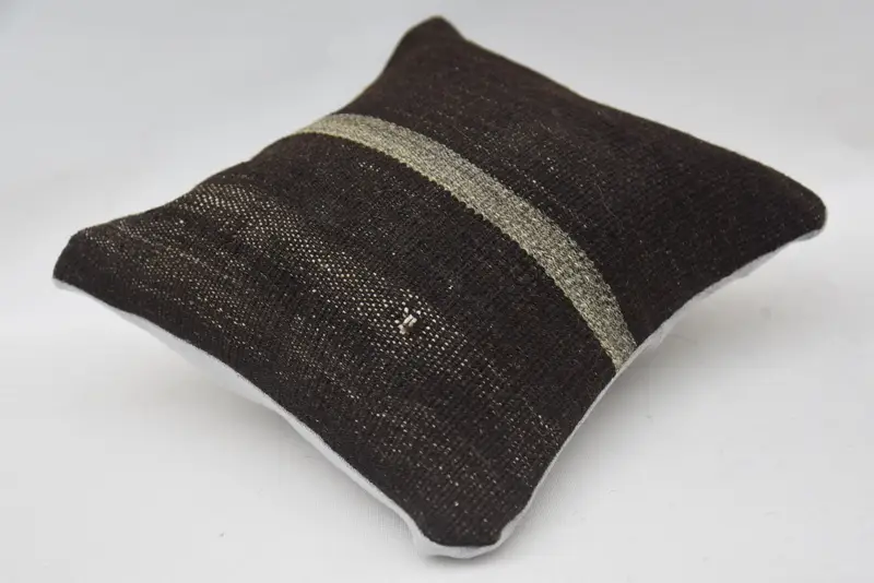 12x12 Brown Pillow Case, Cushion, Handmade Throw Pillow Case, Sofa Cushion, Interior Designer Pillow, Turkish Pillow, Gift Pillow - 6