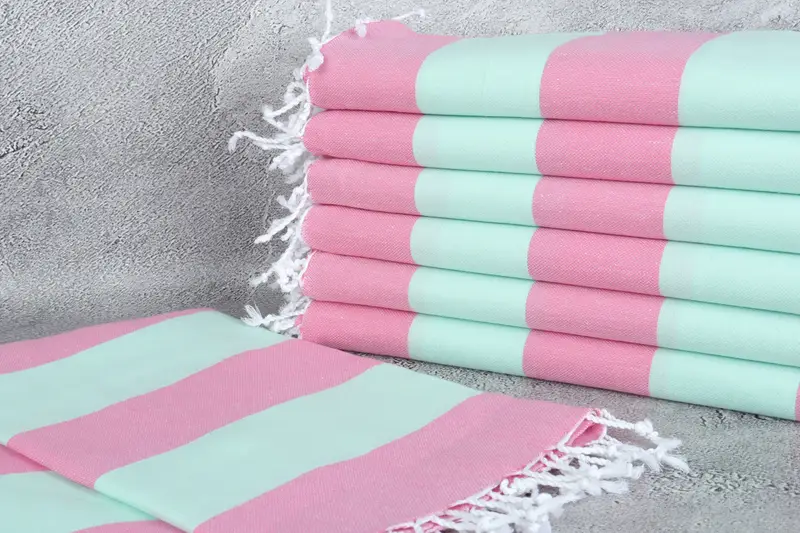 Lightweight Turkish towel, 70x40 Cotton Striped Towel, Custom Wedding Gift, Wedding Towel, Holiday Towel, Bridesmaid Gifts, Valentines Day Gift Idea - 2