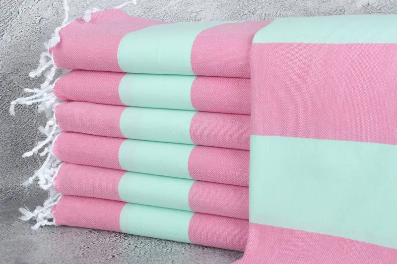 Lightweight Turkish towel, 70x40 Cotton Striped Towel, Custom Wedding Gift, Wedding Towel, Holiday Towel, Bridesmaid Gifts, Valentines Day Gift Idea - 1