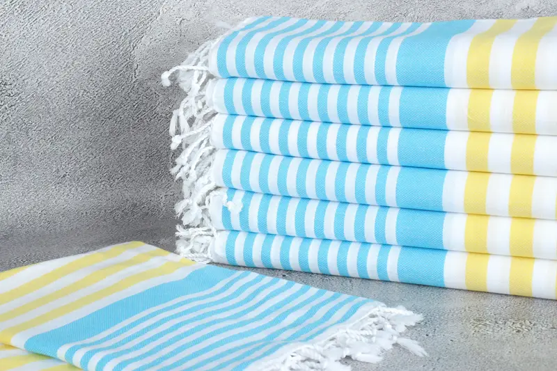 Family Gift, 68x36 Cotton Striped Towel, Large Turkish Towel, Custom Wedding Gifts, Authentic Turkish hammam peshtemal, Monogram Turkish Towel - 2