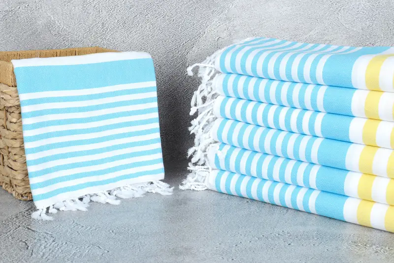 Family Gift, 68x36 Cotton Striped Towel, Large Turkish Towel, Custom Wedding Gifts, Authentic Turkish hammam peshtemal, Monogram Turkish Towel - 3