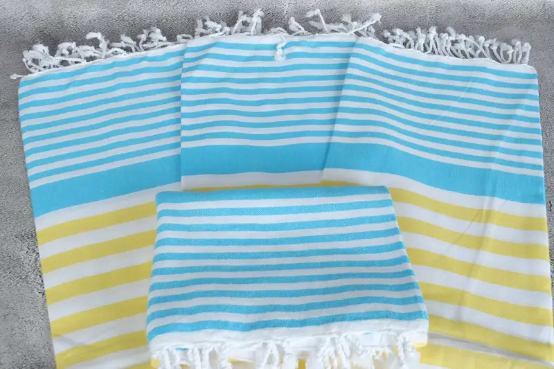 Family Gift, 68x36 Cotton Striped Towel, Large Turkish Towel, Custom Wedding Gifts, Authentic Turkish hammam peshtemal, Monogram Turkish Towel - 4