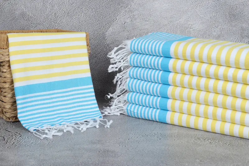 Handmade Gift, Guest Towel, Wedding For Favor, Custom Wedding Gifts, 40x24 Cotton Striped Towel, Turkish Tea Towel, Wedding Gift, Personalized Gift - 3